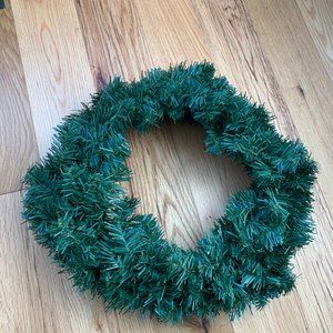Pine Wreath, Faux, 16-Inch, Undecorated
